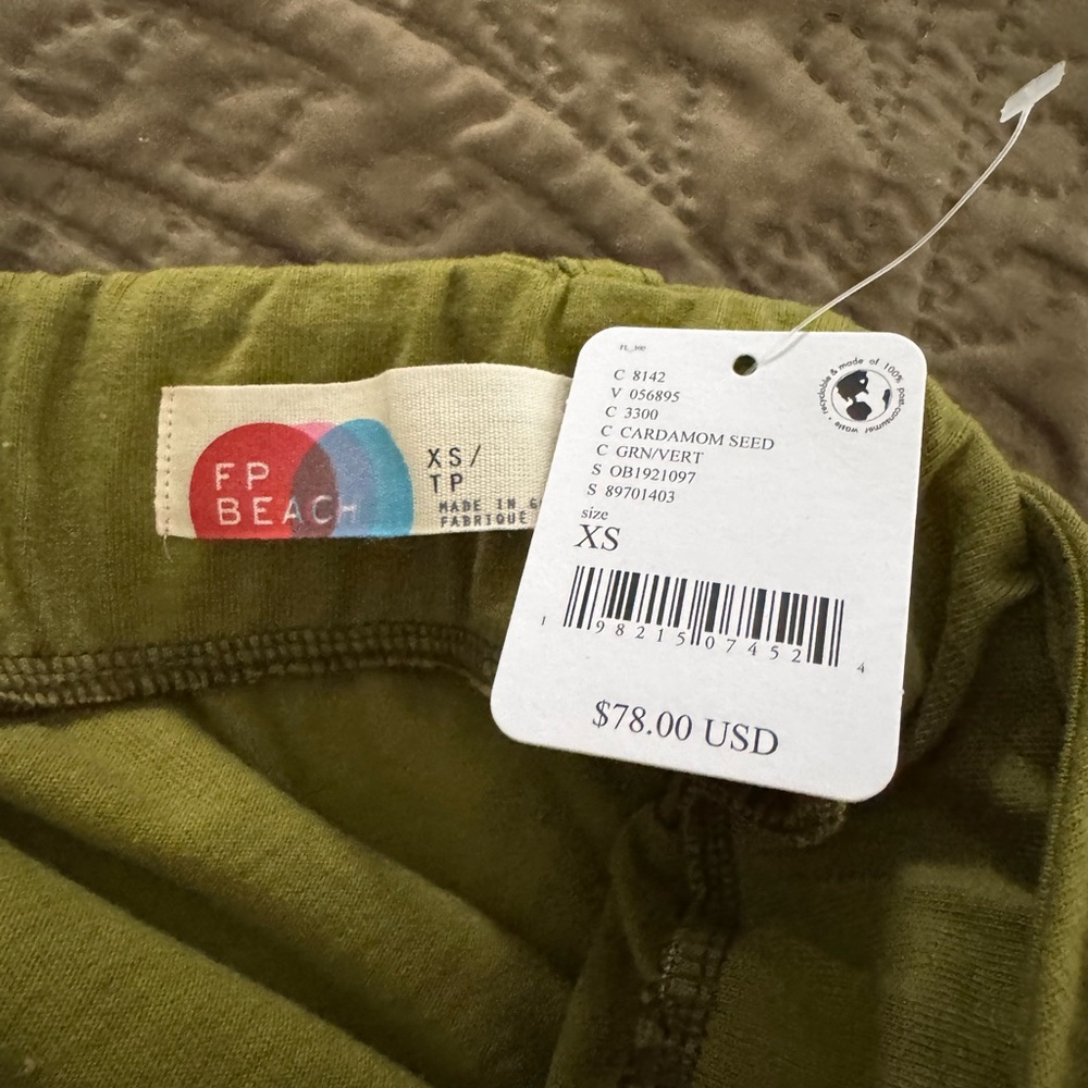 Free People Olive Green Backless Dress